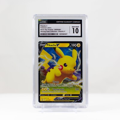 Pokémon Pikachu V SWSH061 Black Star Promo CGC 10 | eBay