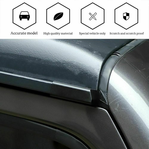 2x Kit de canal de extensión de canal de lluvia de agua de techo para Jeep Wrangler JL y JT 2018+ - Imagen 6 de 9