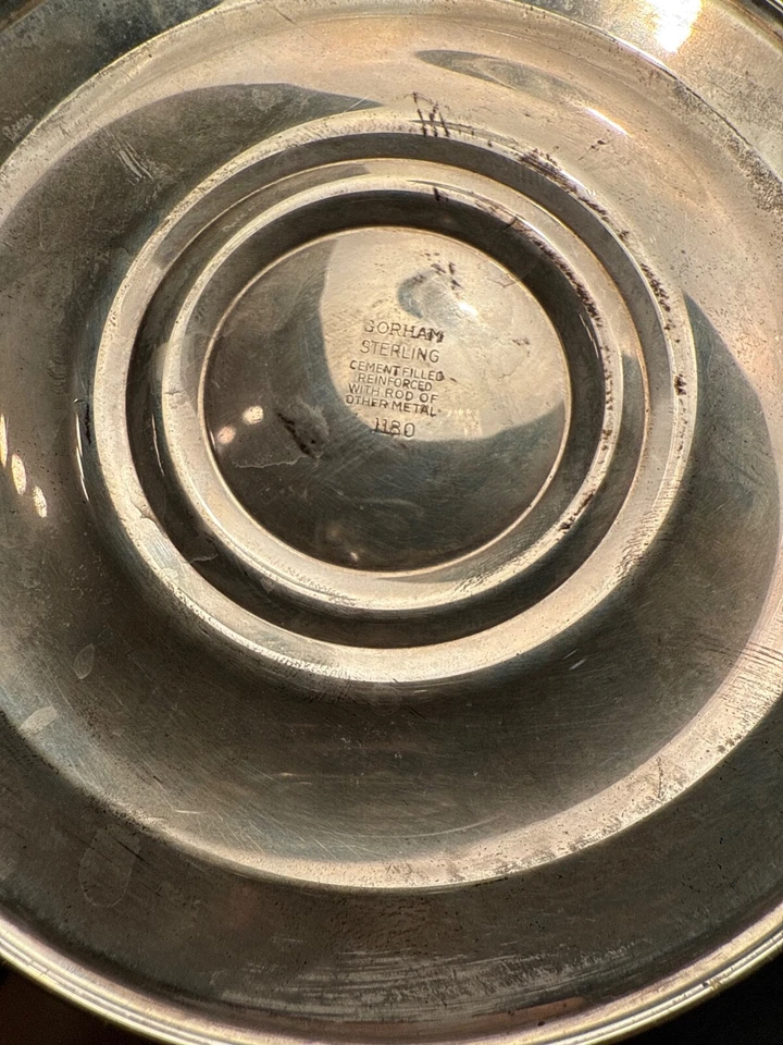 Пара канделябров Strasbourg Gorham на три лампы чистое серебро 1130 - Изображение 2 из 4