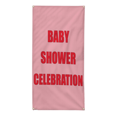 Vertical Vinyl Banner Multiple Sizes Baby Shower Celebration Custom Name Stl 5