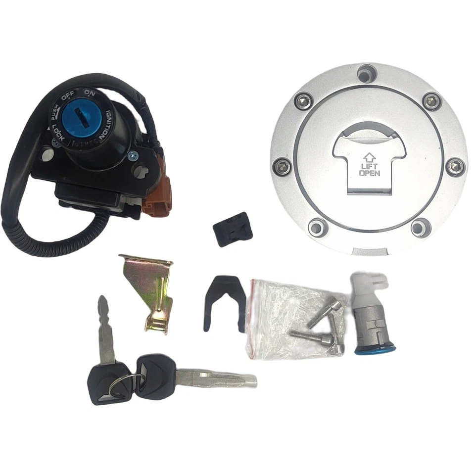 Interruptor de encendido tapa de gas combustible llave de bloqueo de asiento para Honda CBR1000RR CBR600RR Foto 3 de 4