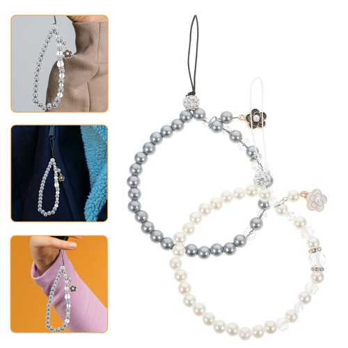 3 Pieces Handy-Kettenanhänger Perlenbesetzter Handyriemen-Anhänger - 第 5/12 張圖片
