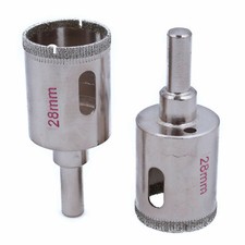 2Pcs Diamond Masonry Hole Saw 20-42mm Tip Drill Bits for Stone Granite Ceramic