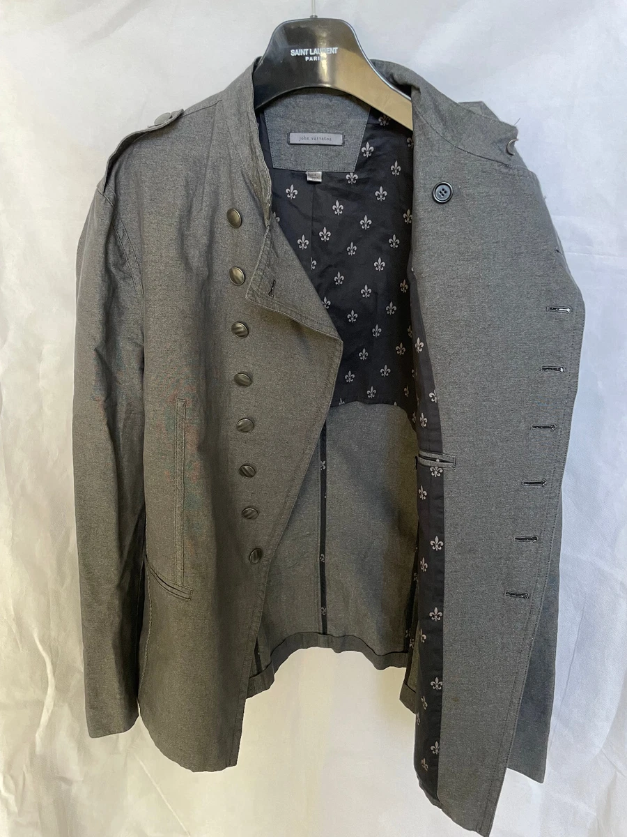 John Varvatos cotton grey jacket size 54 eBay