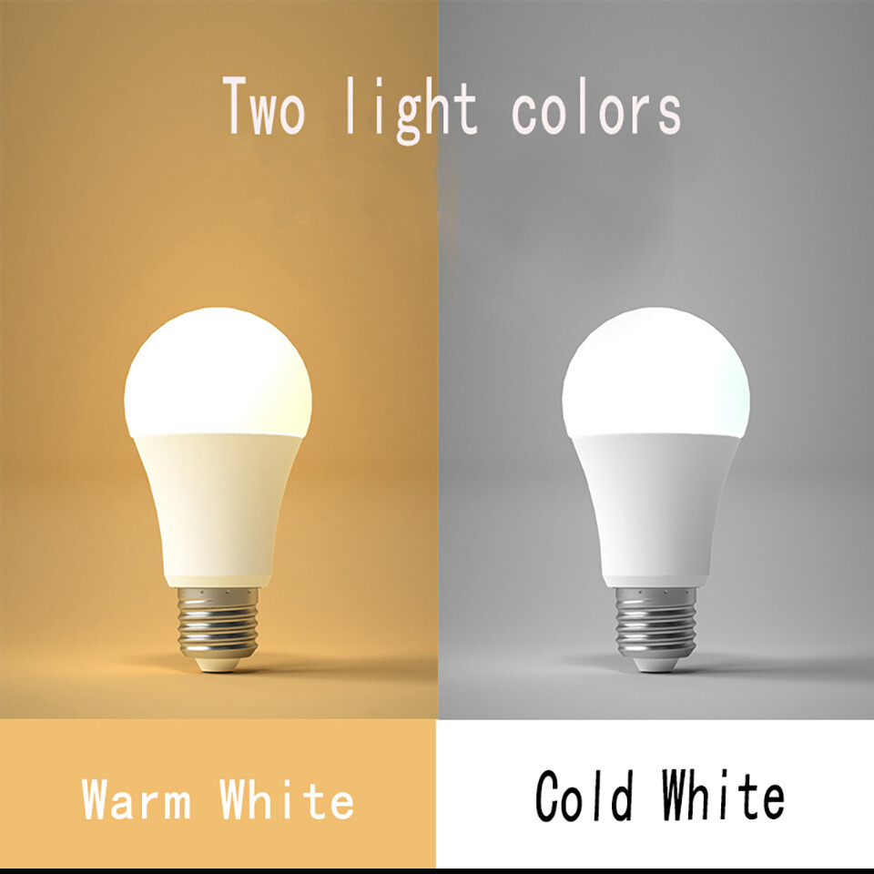 LED Bulb A60 E27 Screw AC 220V Light Bulbs Real Power 7W 9W 12W 15W ...