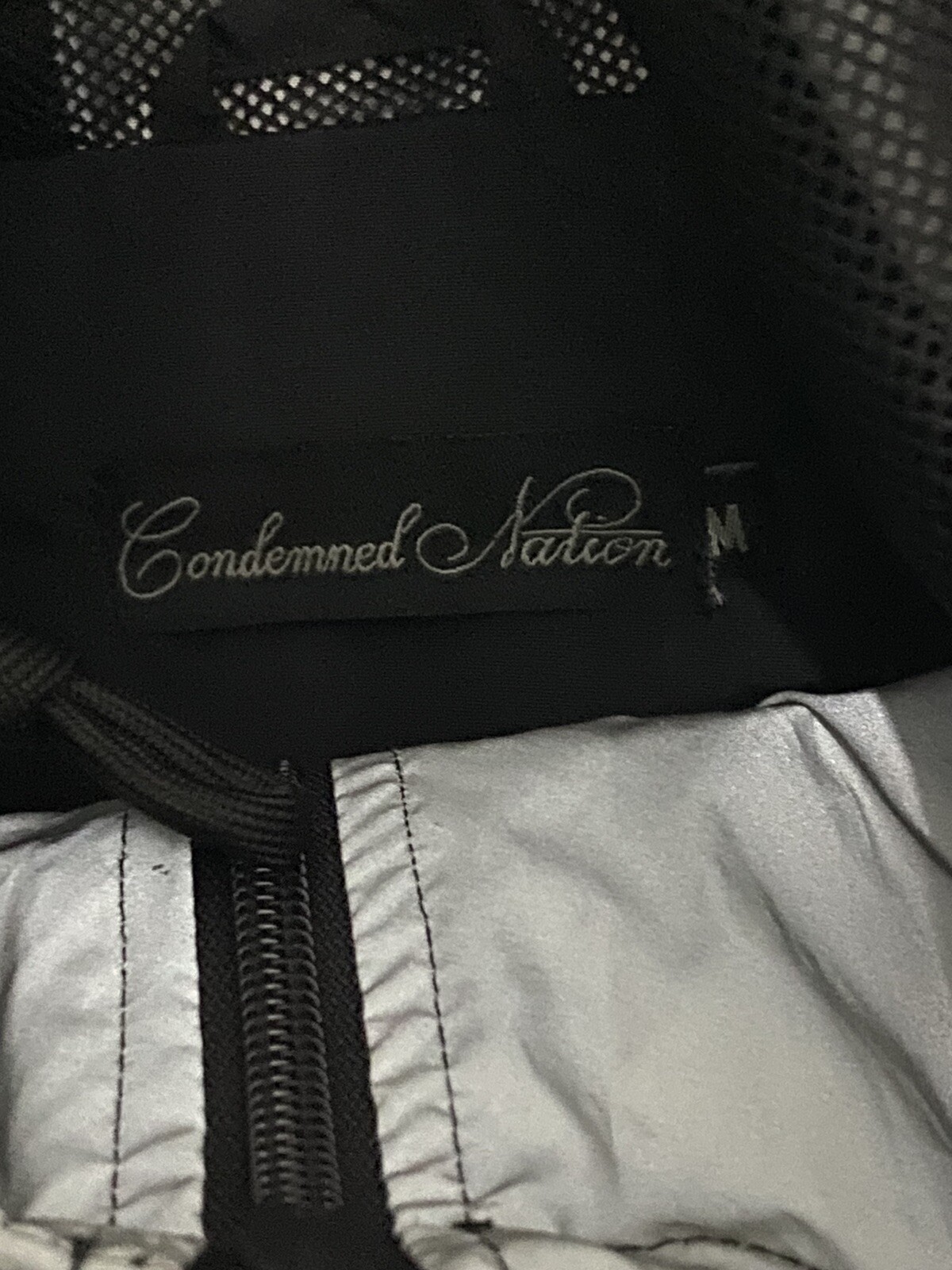 MENS CONDEMNED NATION OVERHEAD REFLECTIVE WINDBREAKER JACKET SIZE MEDIUM image 3
