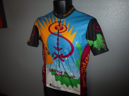 Camiseta deportiva retro vintage de ciclismo de carreras de Seattle a Portland 1996 PEQUEÑA STP - Imagen 1 de 9