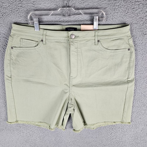 NWT NYDJ Bermuda Cut Off Shorts Womens 18 Stretch