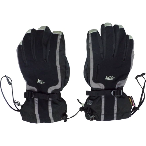REI Gore-Tex PrimaLoft Winter Gloves Black / Grey Men's Medium Outdoor