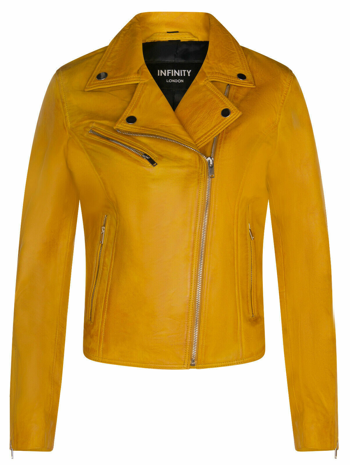 yellow colour leather jacket