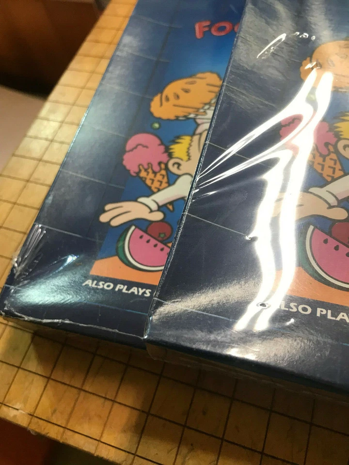 FOOD FIGHT Cartridge  Atari  XE Blue NEW XL/XE Damaged Box - Image 3 of 4