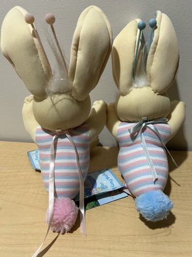 Vintage 1986 Boy & Girl BunnyBees Cabbage Patch Kids Doll w/ Tag Bunny Bee - Picture 7 of 8