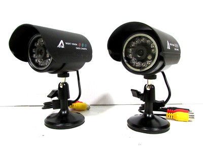 Wired  Security Cameras +  100FT Cables + Power Supply Complete Kit