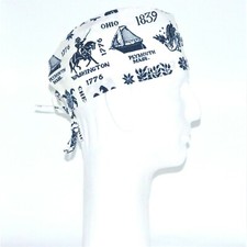 Patriotic USA States Theme Scrub Hat