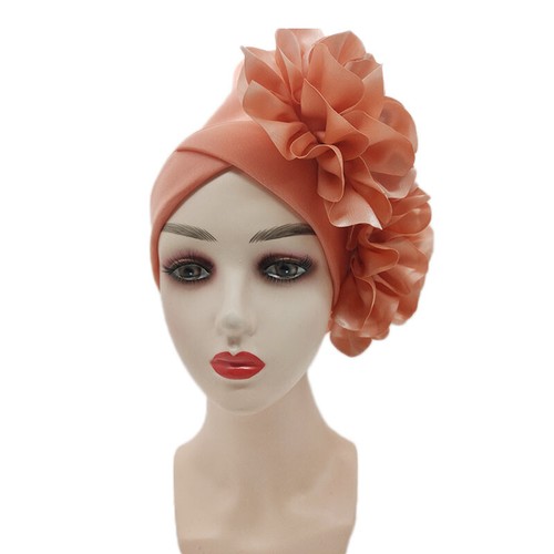 New Braid Turban Head Wrap African Women Cap Hijab Bonnet Hat Auto Gele Headtie - Picture 60 of 282