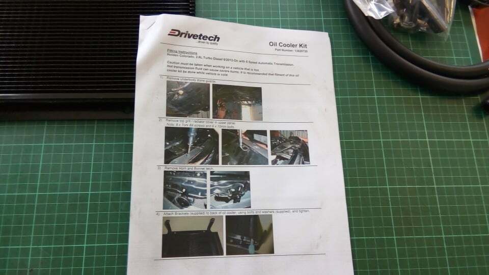 Holden Colorado RG 6 speed Automatic Transmission Cooler Kit Drivetech