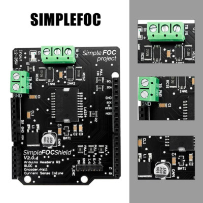 SimpleFOC Shield V2.0.4 FOC BLDC Motor Controller Board for Arduino Servo NEW