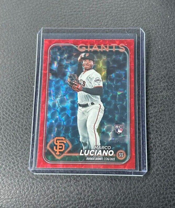 2024 Topps Update Marco Luciano Rookie Debut Red Ice 053/199