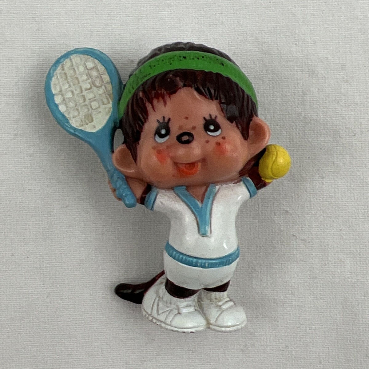 1979年発売 スペース ファンタジー 女の子 モンチッチ 1181 Vintage Blue Tennis Monchhichi 1979 Monchichi Sekiguchi PVC