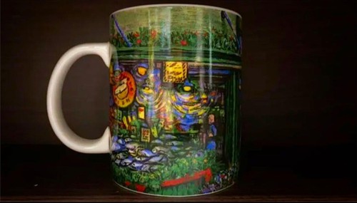 NEW!Limited Edition Starbucks Anniversary Vintage Mug Cup 2010 Ceramic F/S - Picture 2 of 4