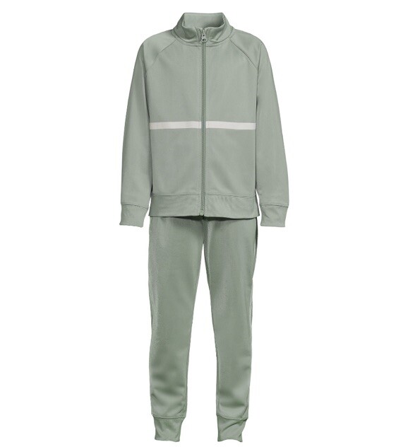 Athletic Works Girls 2 PC Green Fleece Tracksuit Size Large (10-12) PLUS NWT