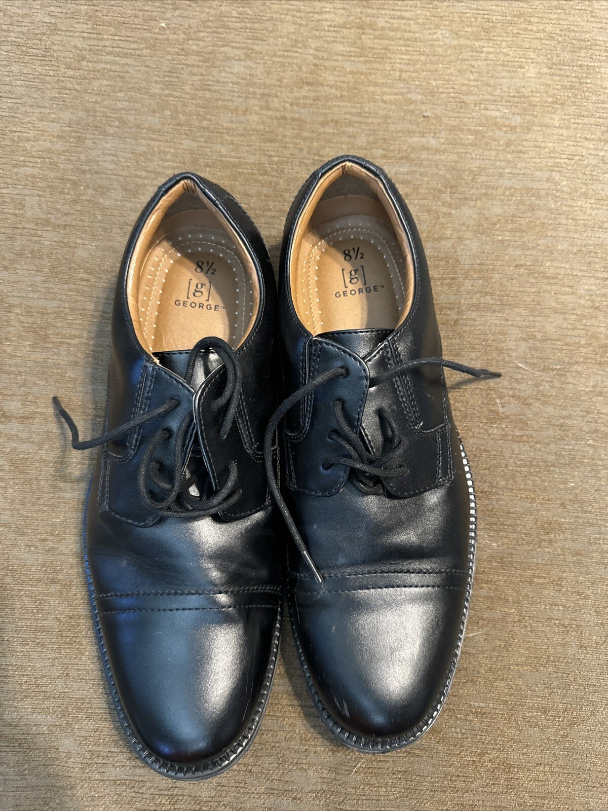 SAOLA George Branford abito casual Oxford nero stringato uomo taglia US 8 5