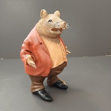 Figur Gekleidete Ratte Mit Brille 18,5 cm