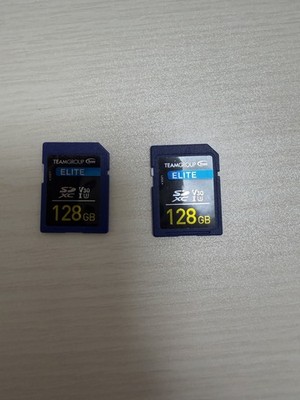 TEAMGROUP ELITE 128GB SDXC U3 V30 Memory Card Lot of 2 Tested Working