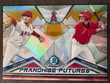 2020 Bowman Chrome Reid Detmers David Calabrese Gold Ref Franchise Futures /50
