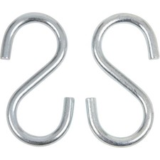 SWING SET STUFF 5/16 X 4 ZINC LARGE S-HOOK PAIR hardware chain connectors 0193