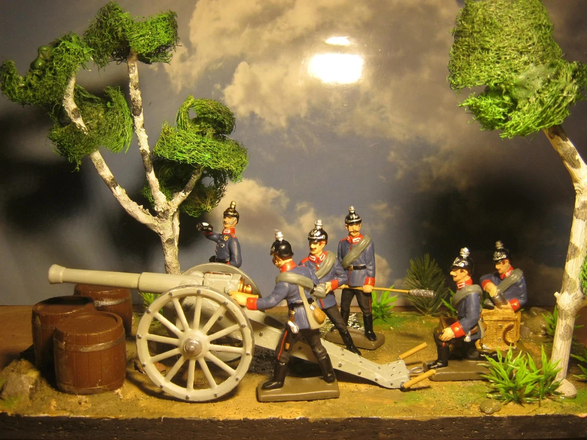 Lot De 4 Soldats WW2 Cellose Cellosite - Composition De Gaulle - Échelle 60mm