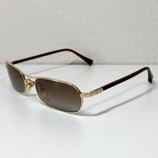 Louis Vuitton Z0038U Conspiration Pilot Sunglasses Gold Brown Monogram Auth Fran