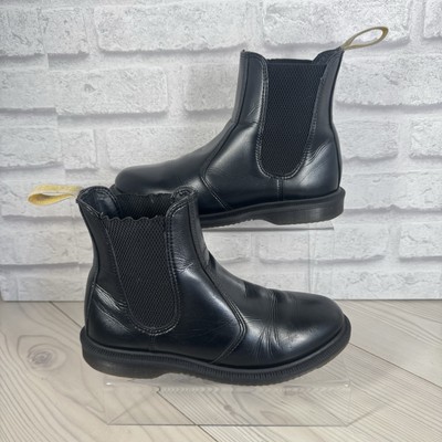 Dr Martens vegan flora Chelsea Ankle Boots Size UK EU 37 Black