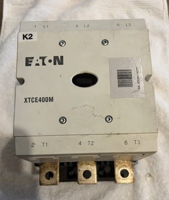 Eaton XTCE400M 400A Motor Contactor 24-48VDC Coil 300 HP @ 460V 3P XTC(E)(S)400M