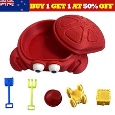 3D Mini Crab Sandbox Mini Tools Mini Desktop Crab Sand Box Toys,6Pcs/Set
