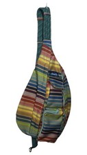 KAVU Rope Sling Pack Adjustable Shoulder Strap Summer Stripe Retail: 60 Rainbow