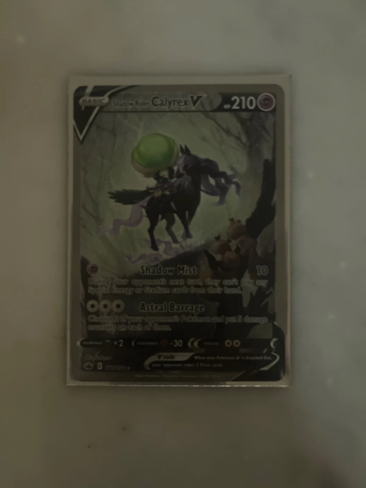 Shadow Rider Calyrex V Alternate Art Chilling Reign 172/198 Pokemon Card TCG NM