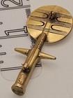 Vtg Signed ALVA Museum Replicas Goldtone Polished FERTILITY GODDESS Pendant — photo 4
