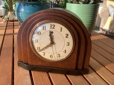 VTG Art Deco Warren Telechron Electric Strike 6B13 Clock SEE VIDEO & Description