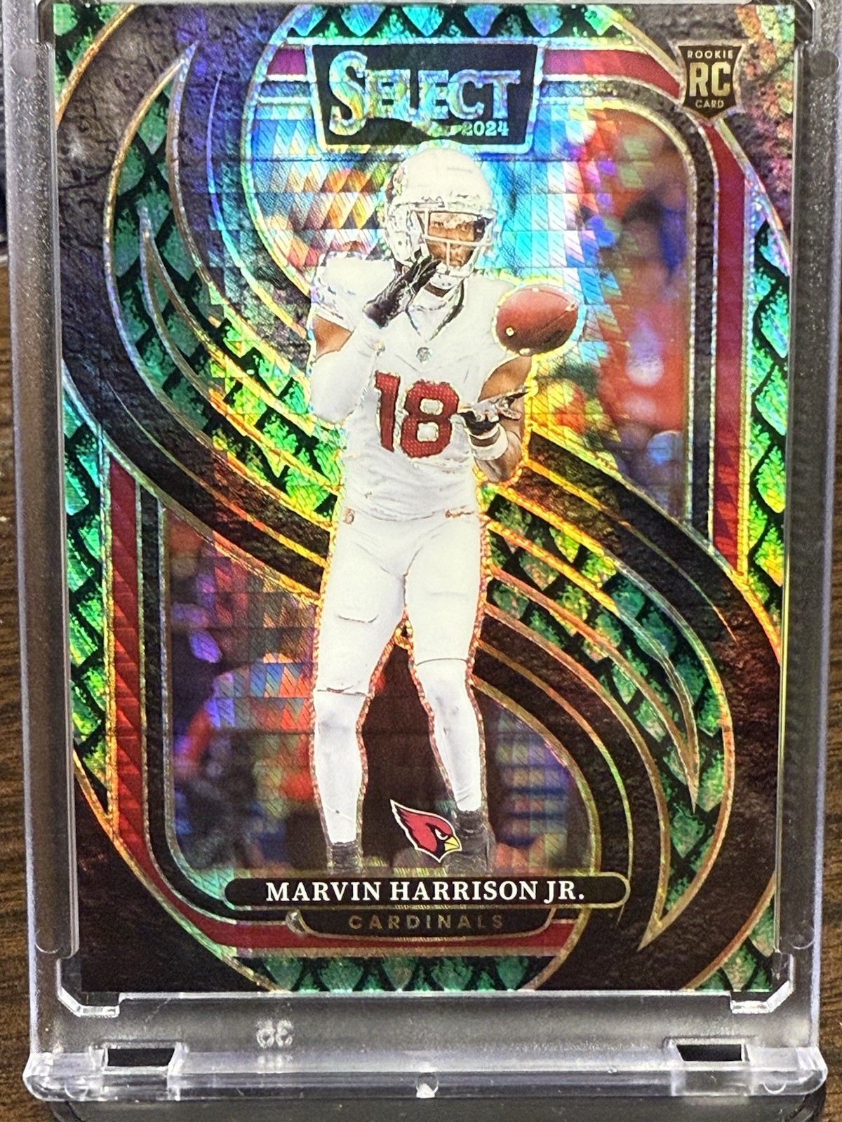 MARVIN HARRISON JR. 2024 SELECT PREMIER LEVEL ROOKIE DRAGON SCALE RC /81 🤘🏽
