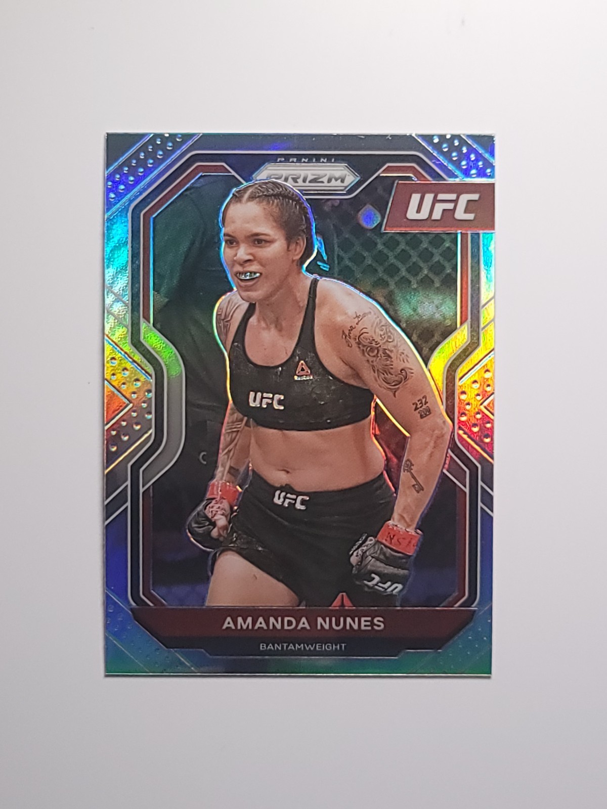 Amanda Nunes 2021 Panini Prizm UFC Silver Prizm