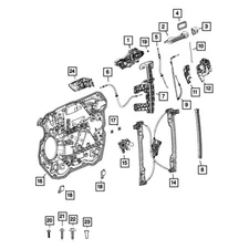 Mopar 6CV50RPXAC Exterior Door Handle Cover