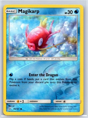 Magikarp 29/181 Common Team Up Pokemon Reverse Holo NM/M 515d-27