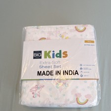 Kids Full Sheet Set Unicorn Rainbow Soft Brushed Finish The Big One Brand