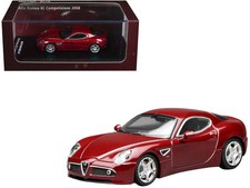2008 Alfa Romeo 8C Competizione Competition Red Metallic 1/64 Diecast Model Car