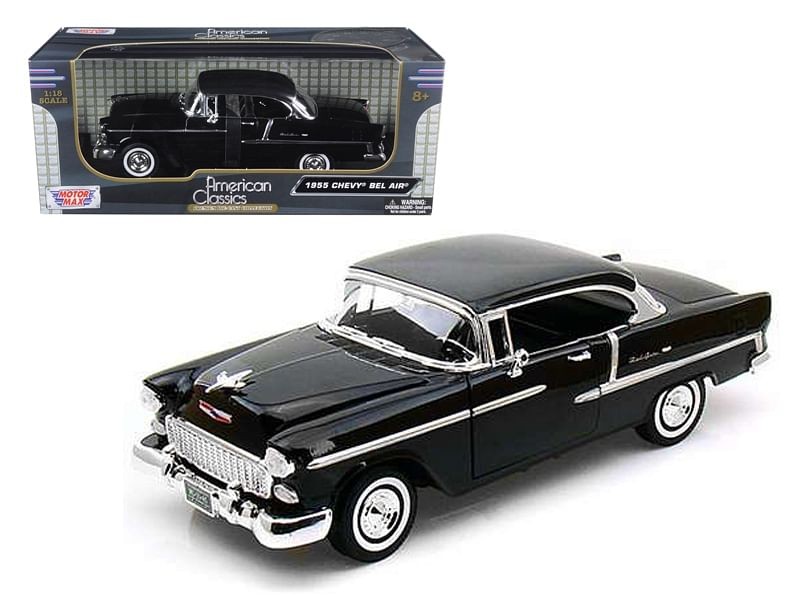 1/18 CHEVY BELAIR 1955 ベルエア 1955 Chevrolet Bel Air Hard Top Black 1/18 Diecast Car Model