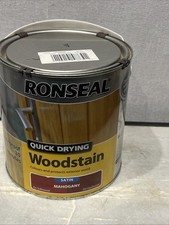 Ronseal Quick Drying Woodstain Satin Mahogany 2.5 litre L8849