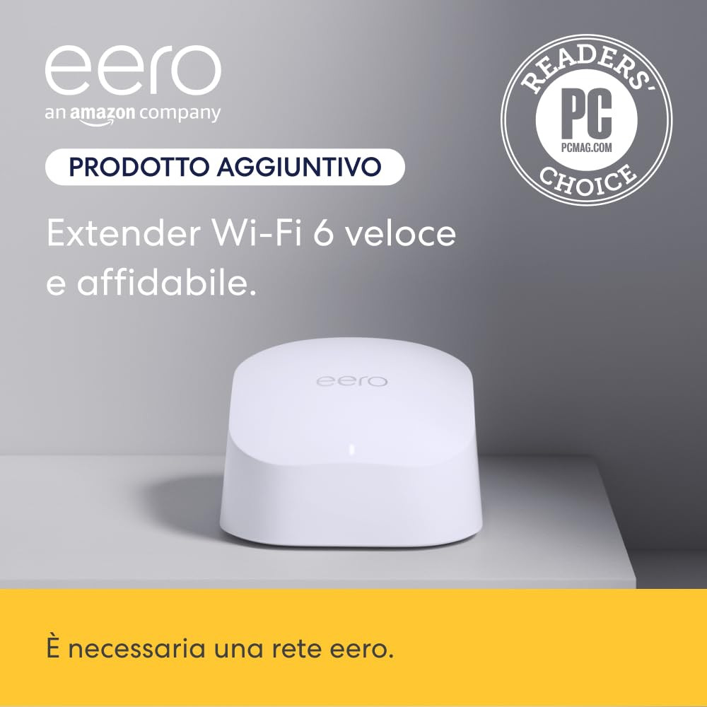 Router Wi-Fi Mesh Amazon 6 | Fino a 140 M² | Connessione Di Oltre 75 Dispositiv