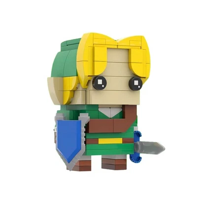 Mocs Bricks Sets MOC-62351 Game Protagonist: Link Figure Model Video 155 Piece - Image 1 of 4