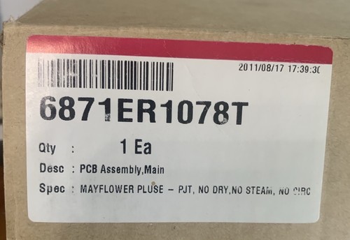 6871ER1078T - LG WASHING MACHINE MAIN PCB ASSEMBLY (OEM) Genuine Replacement